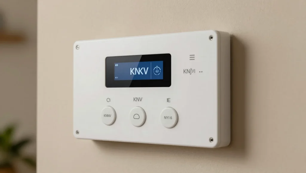 Bedienpanel einer KNX-Smart-Home-Steuerung.